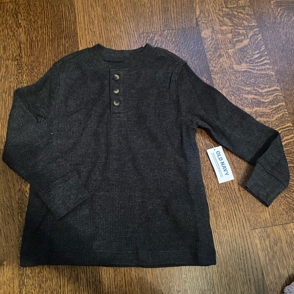 Old Navy Kids Charcoal Long Sleeve Tee - Picture 1 of 1